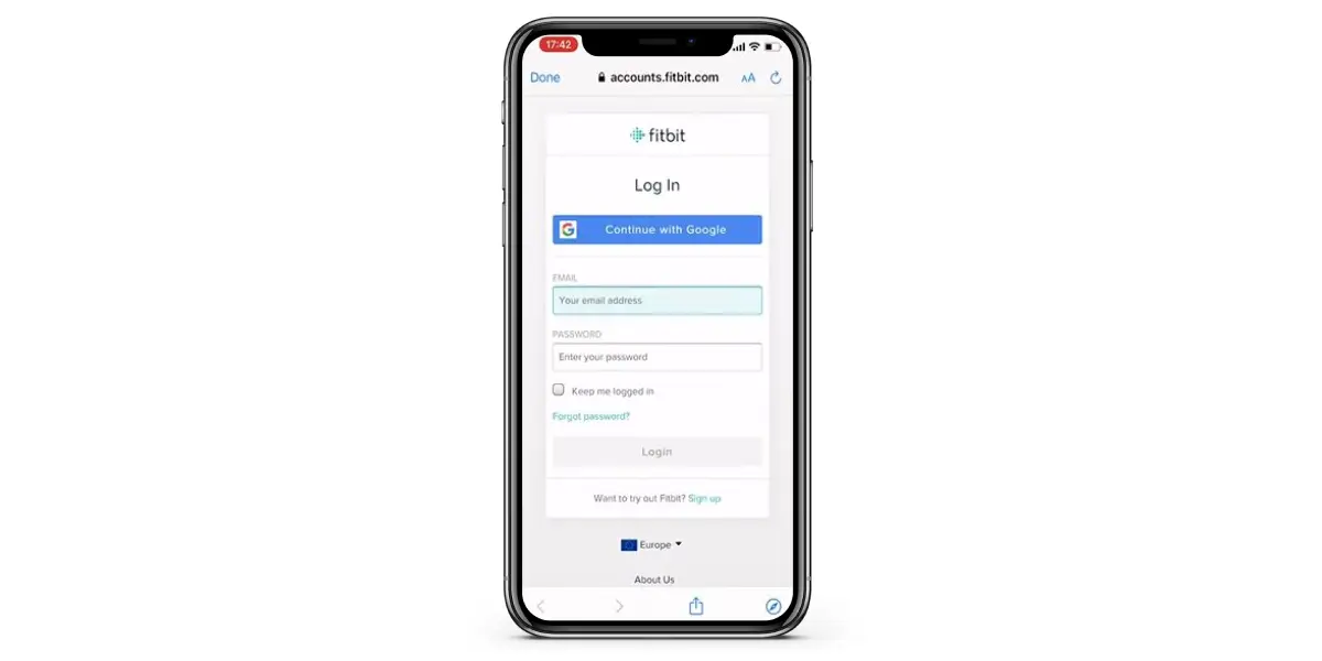 Step 2: Connect Power Sync to your Fitbit Account