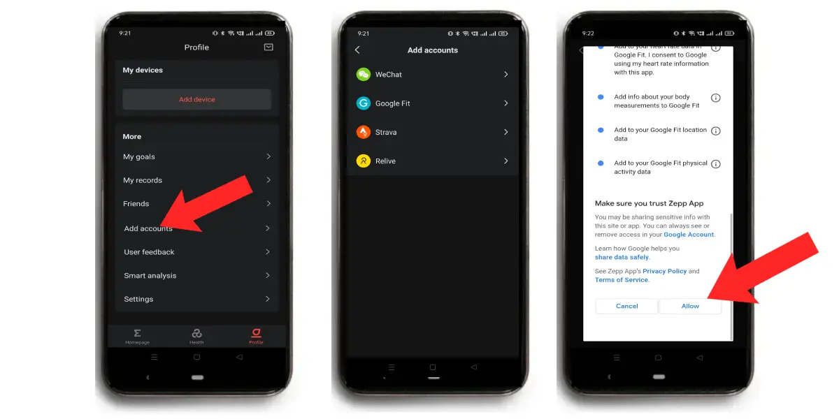 Amazfit stratos sync with google fit online