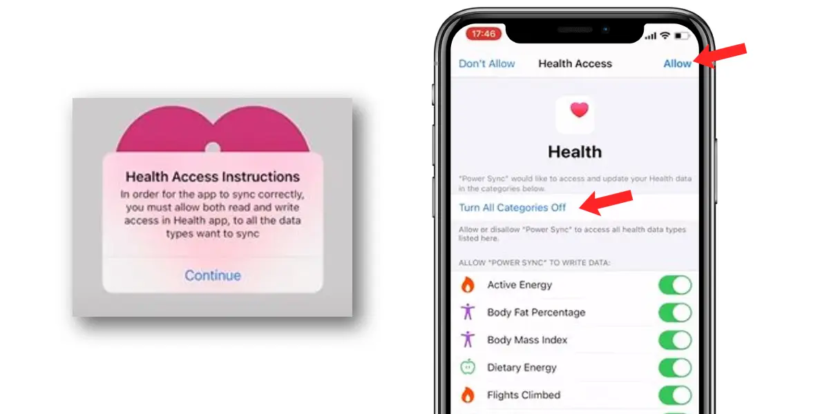 Step 4: Allow PowerSync to Push Data to Apple Health