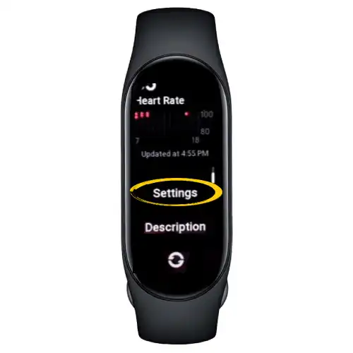 Change App Settings From the Mi Band 7