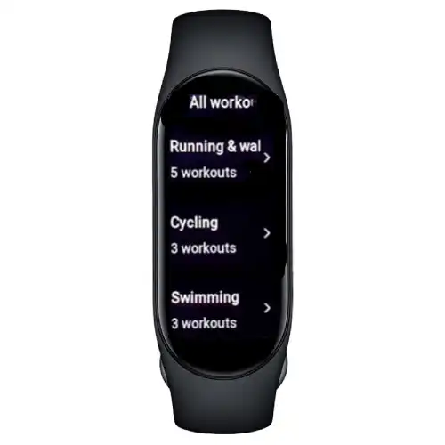 Mi band 7 workout tracking